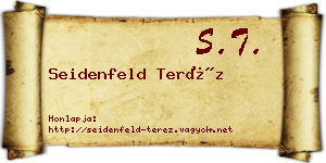 Seidenfeld Teréz névjegykártya